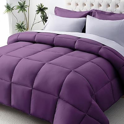 JOLLYVOGUE Queen Comforter Set, Ultra-Soft Bed in a Bag Queen Size 7 Pieces, Oeko-TEX Certified Bedding Set with Down Alternative Comforter, Sheets, Pillowcases & Shams, Black