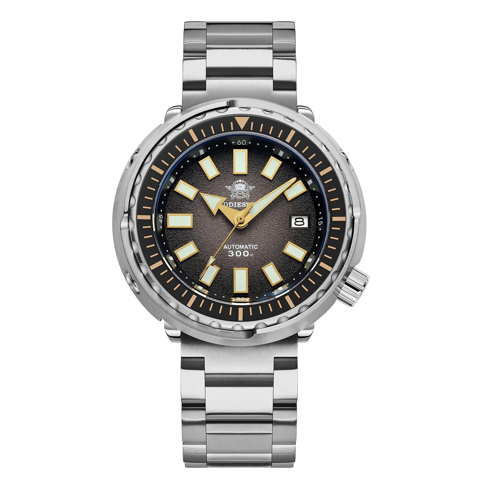 ADDIESDIVE Reloj automático Hombre NH35A Reloj mecanico Cristal de Zafiro BGW9 luminososreloj de Buceo automatico con Pulsera de Acero Inoxidable AD2090