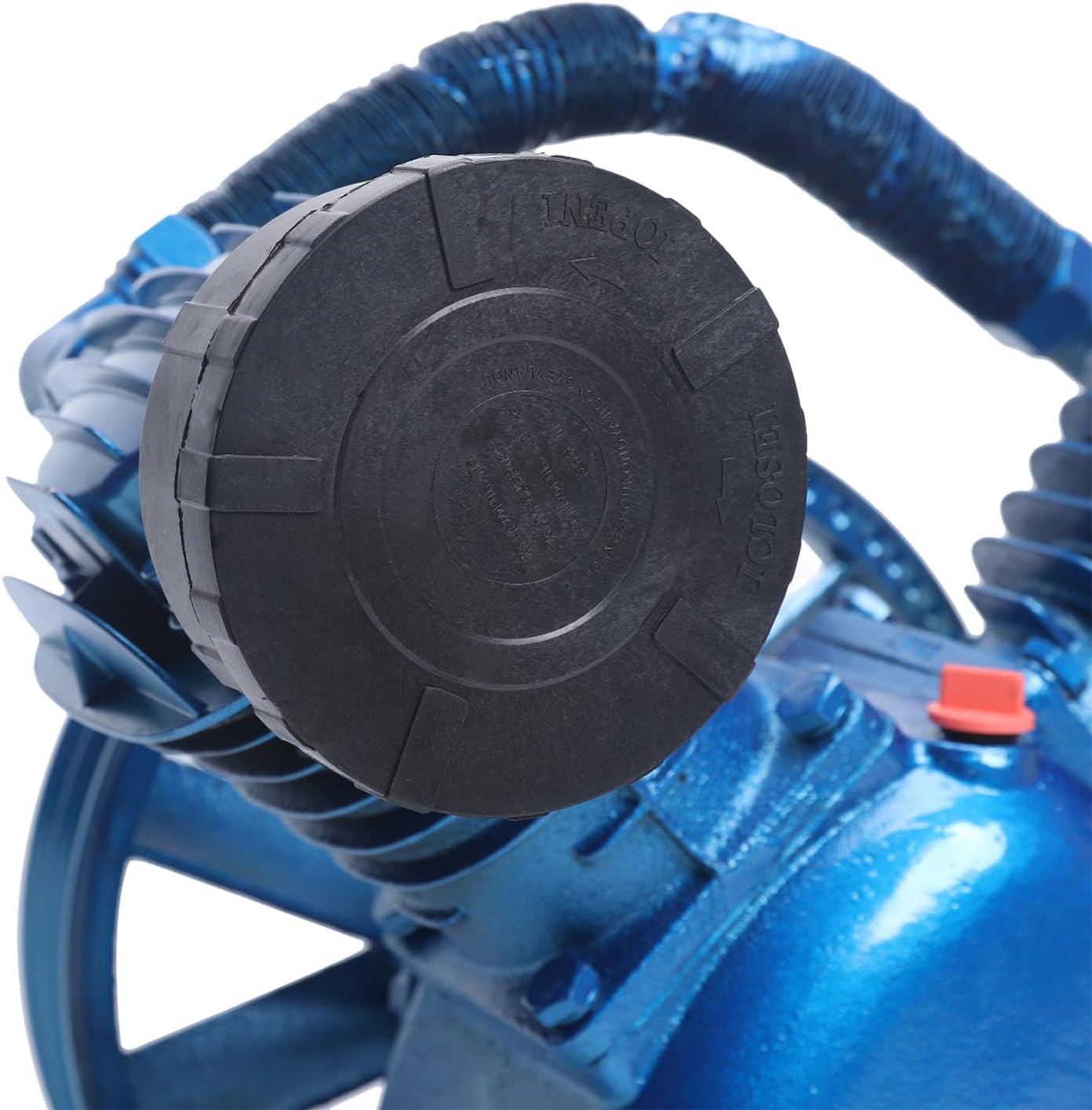Air Compressor Pump Head 175PSI 5.5HP Twin Cylinder Air Compressor Pump Head, Double Stage Universal Low Energy Consumption Air Compressor Head Faster Inflation & Low Noise (4Kw, 5.5Hp, 175 PSI)