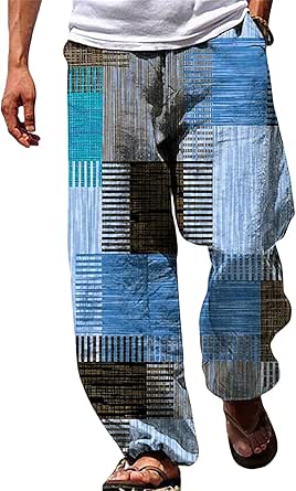 Trendy Men's Casual Wide-Leg Pants - Relaxed 3D Print Style main image 1