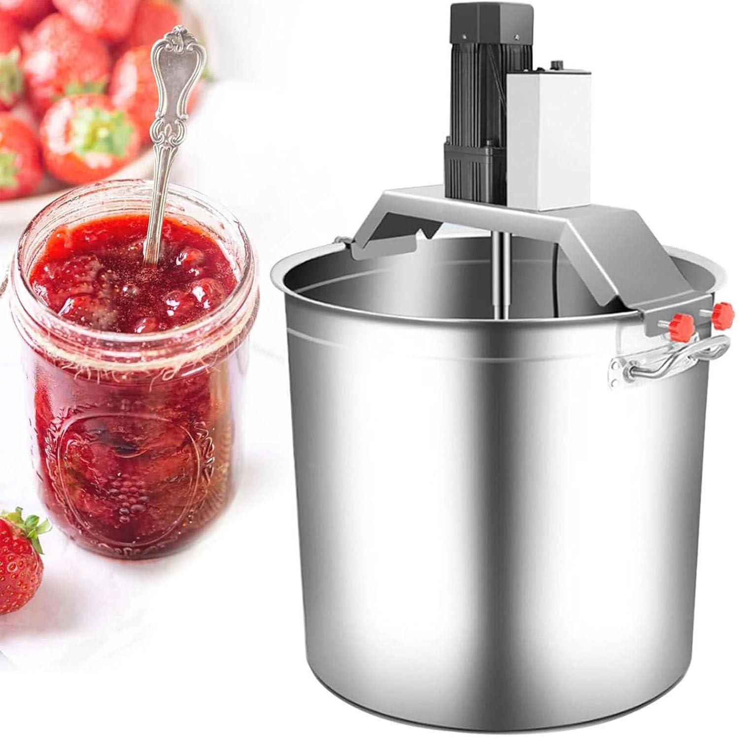 Frullatore commerciale con frullatore automatico per marmellate e raschietto a 4 lame per salse, condimenti e ripieni