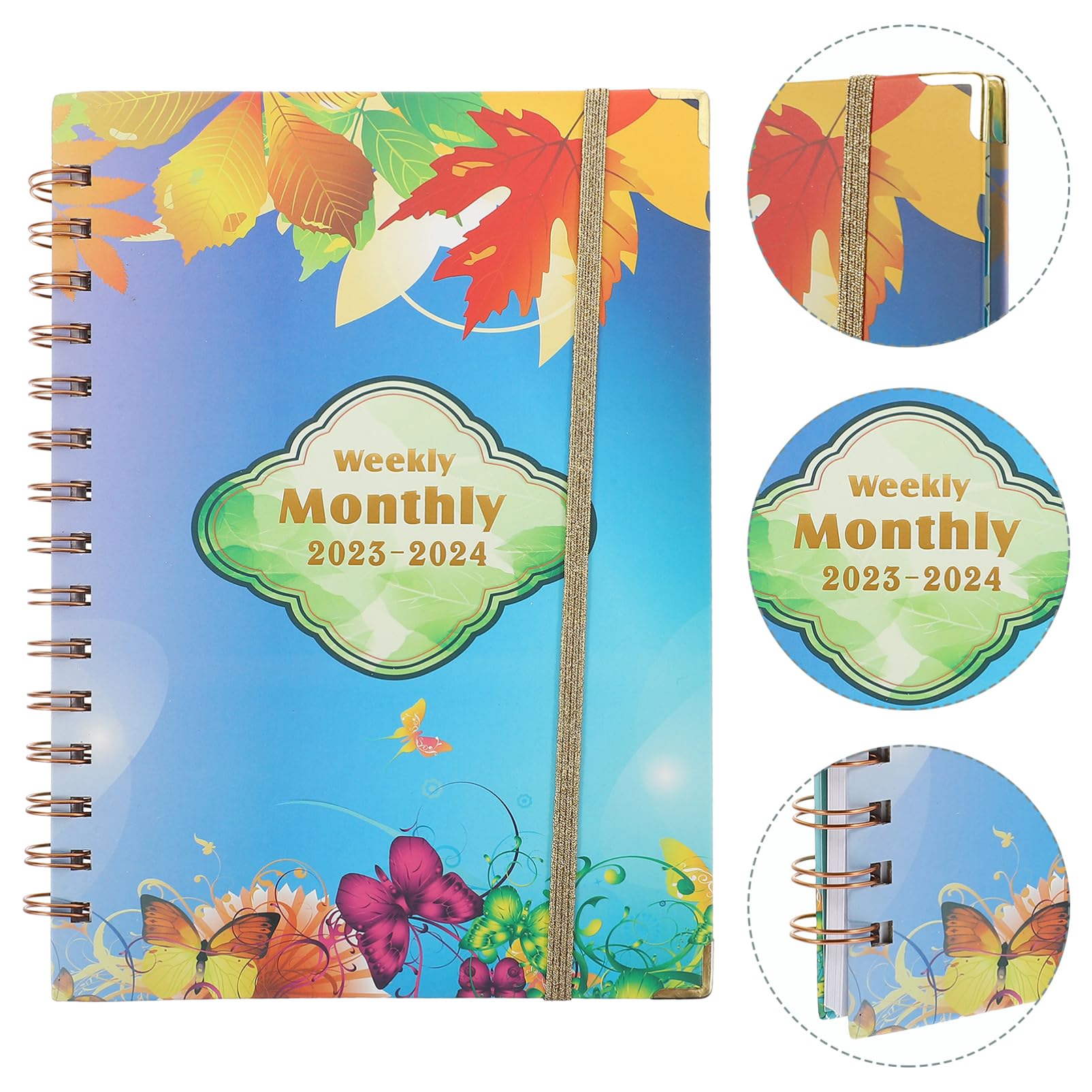 NUOBESTY 5 Pz Libro Agenda 2023 Scrivania Agenda Giornaliera Quaderno Dello Studente Quaderni Per La Scuola Pianificatore Di Calendario Libro Orario Taccuino Con Griglia a Punti Multi Carta