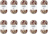 Vista 72 de 250g (5x50g) de hilo acrílico para crochet/tejido, hilo de gradiente de colores, 5 rollos de madejas, perfecto para cualquier proyecto de mini