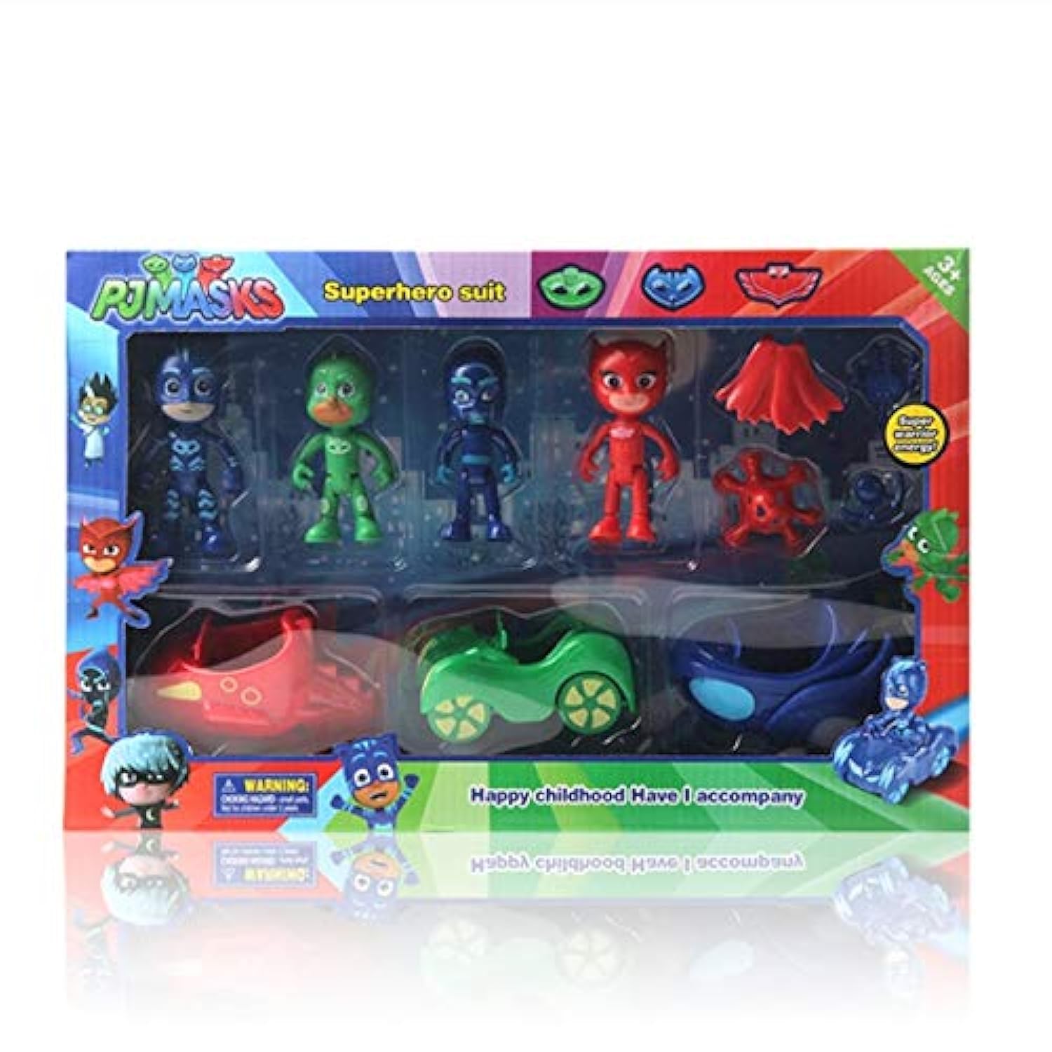 PJ masks collectible figure set with Car