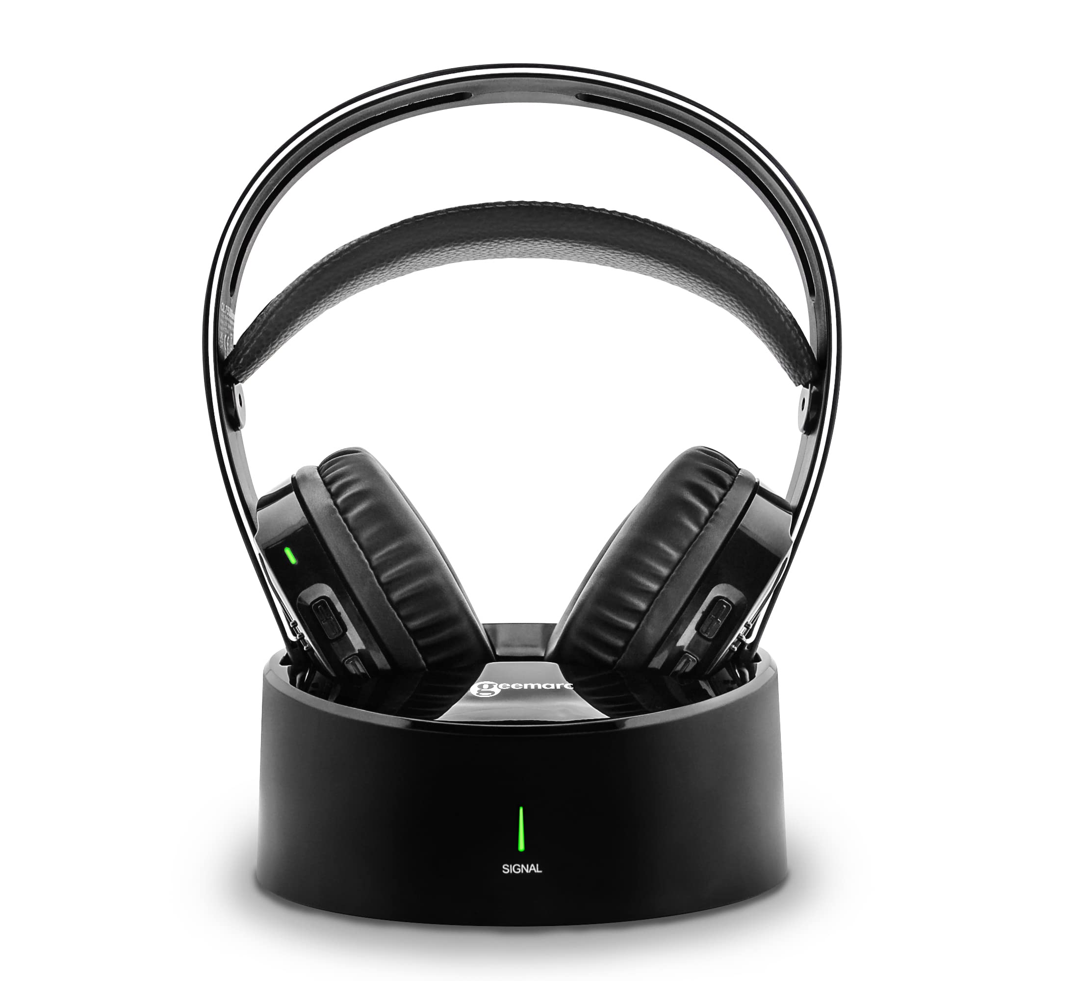 Geemarc CL7500 - Casque TV Sans Fil Amplifié avec Connecteur Optique pour Séniors et Malentendants - Compatible avec Télévisions, Mobiles et Ordinateurs - Perte Auditive Faible ou Sévère - Version FR
