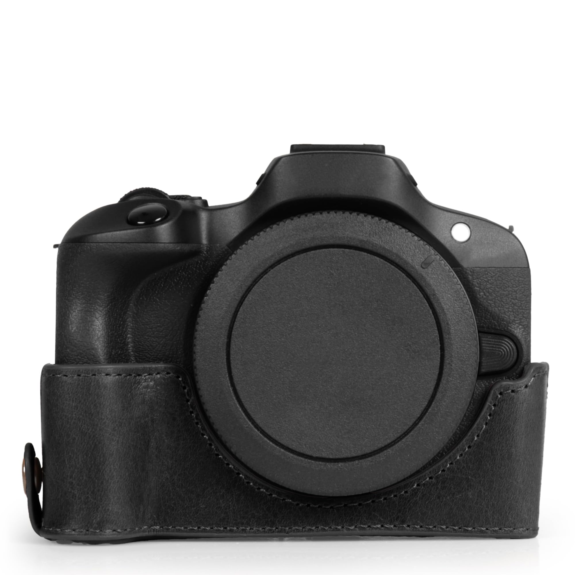 MegaGear Ever Ready - Custodia per fotocamera in vera pelle, compatibile con Canon EOS R100