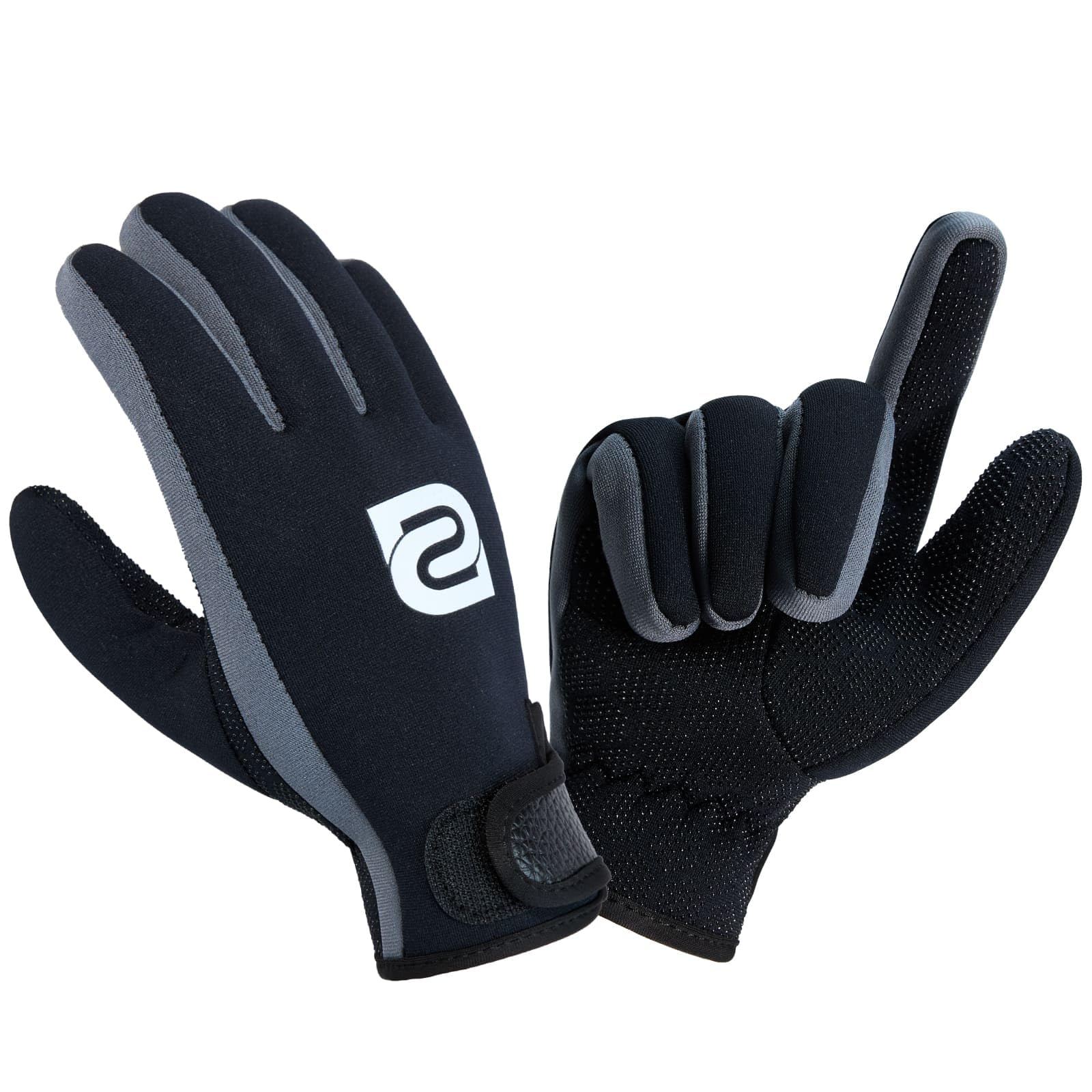Summshall 2mm Neoprene Gloves, Keep Warm & Flexible Wetstuit Gloves, Anti-Slip Grip Diving Gloves for Women Men, for Diving, Snorkeling, Surfing and Water Sports