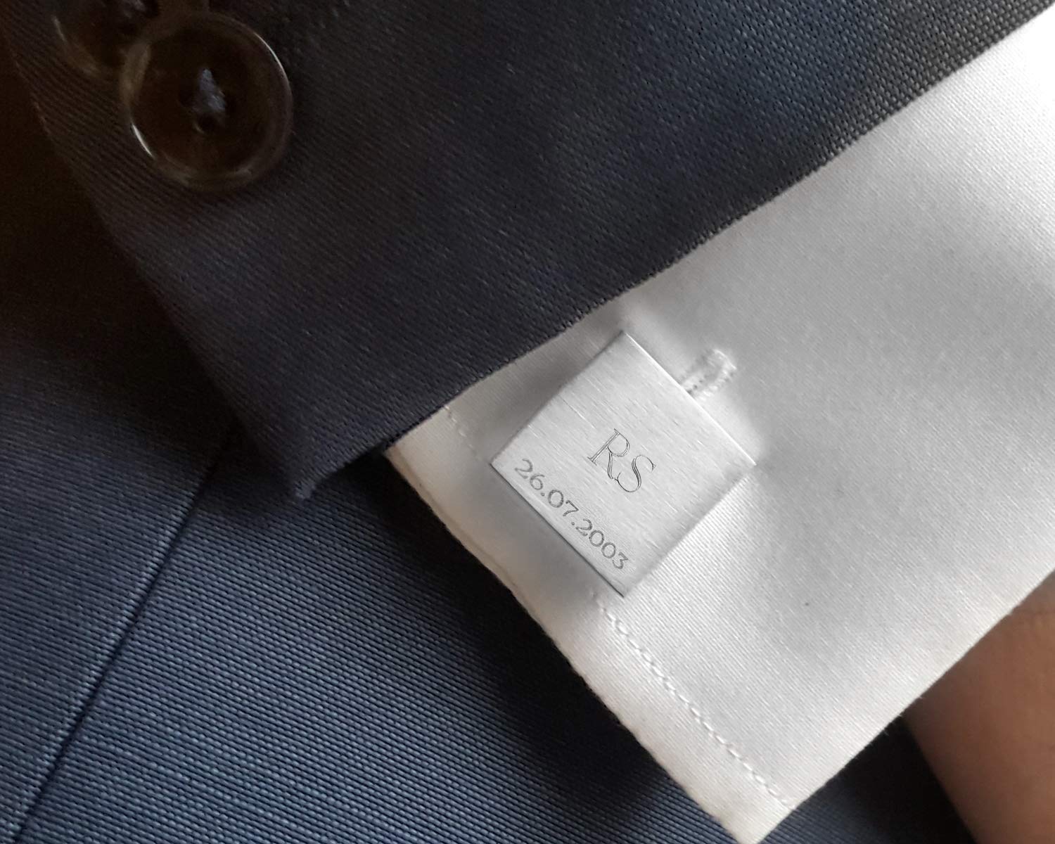 Edelstahl Manschettenknöpfe Herren | Individuelle Gravur