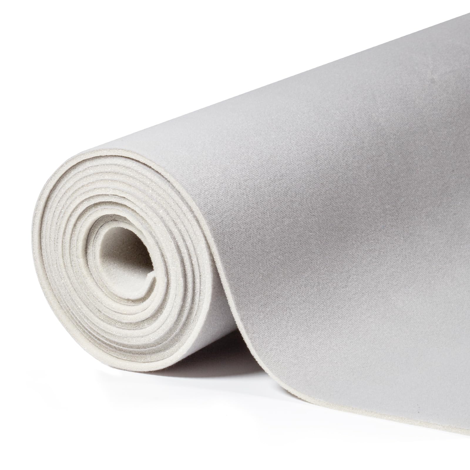 Suede Auto Headliner Fabric 96"L × 60"W Microfiber Velvet with Foam Backing-Tube Packaging-Dark Gray Interior Replacement Material for Car/Truck/SUV/RV Roof- Home Repair/DIY Headliner Material