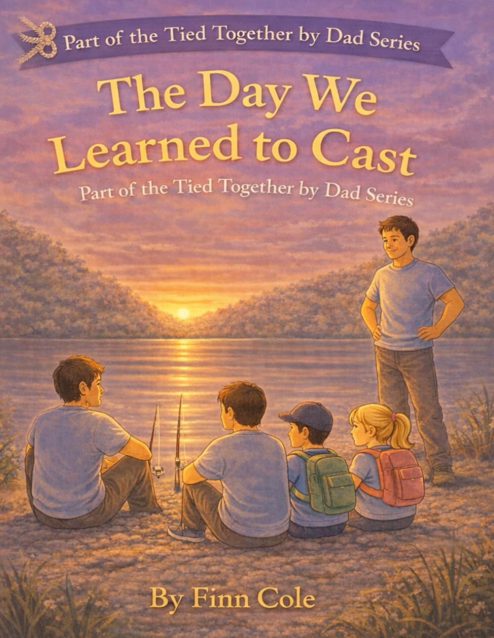 The Day We Learned to Cast (Tied Together by Dad)