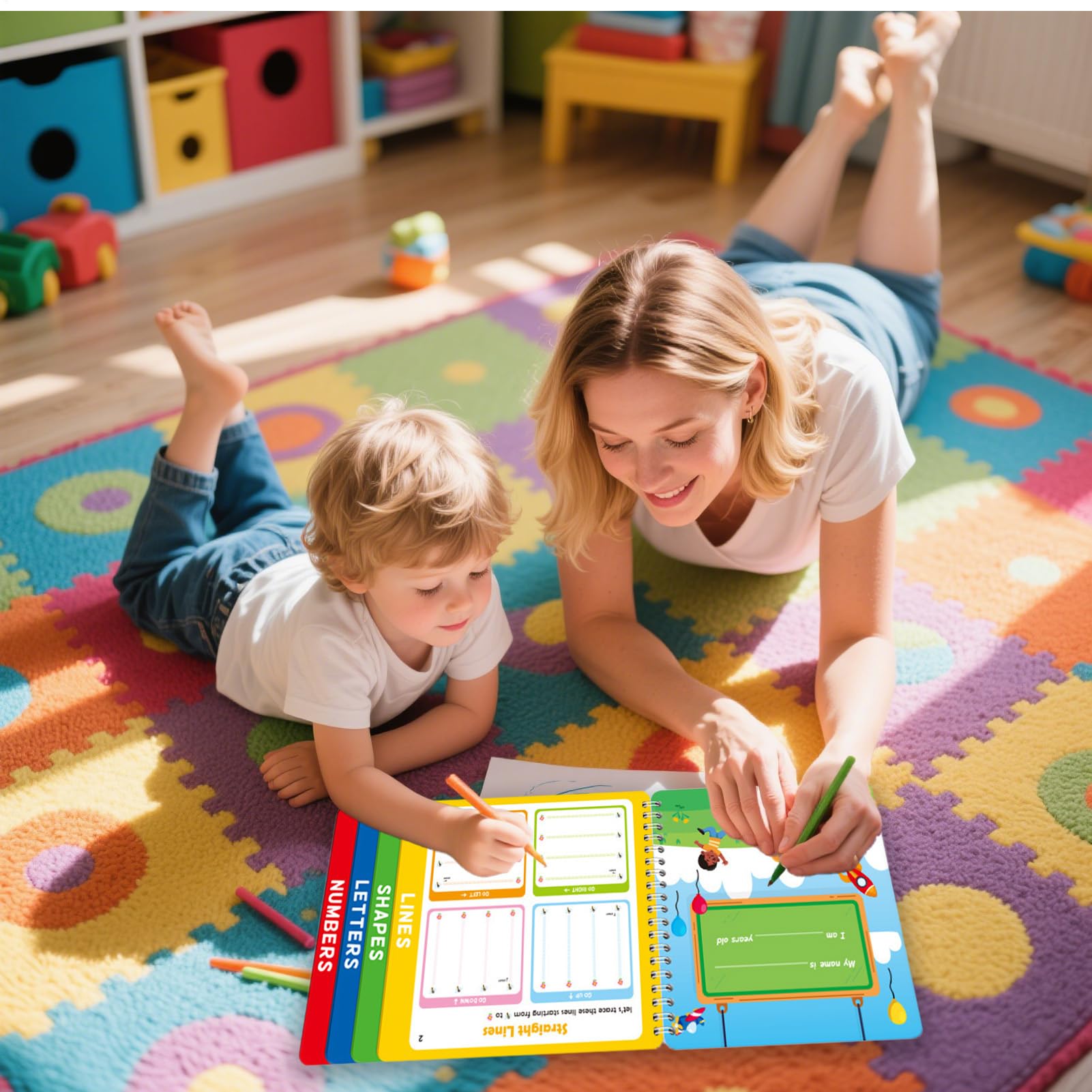 Libro De Letras Trazables Cuaderno Reutilizable de Escritura, Juguete de | Libro De Letras Trazables Y Escritura A Mano Para Niños Aprendizaje Infantil Pequeños Preesco