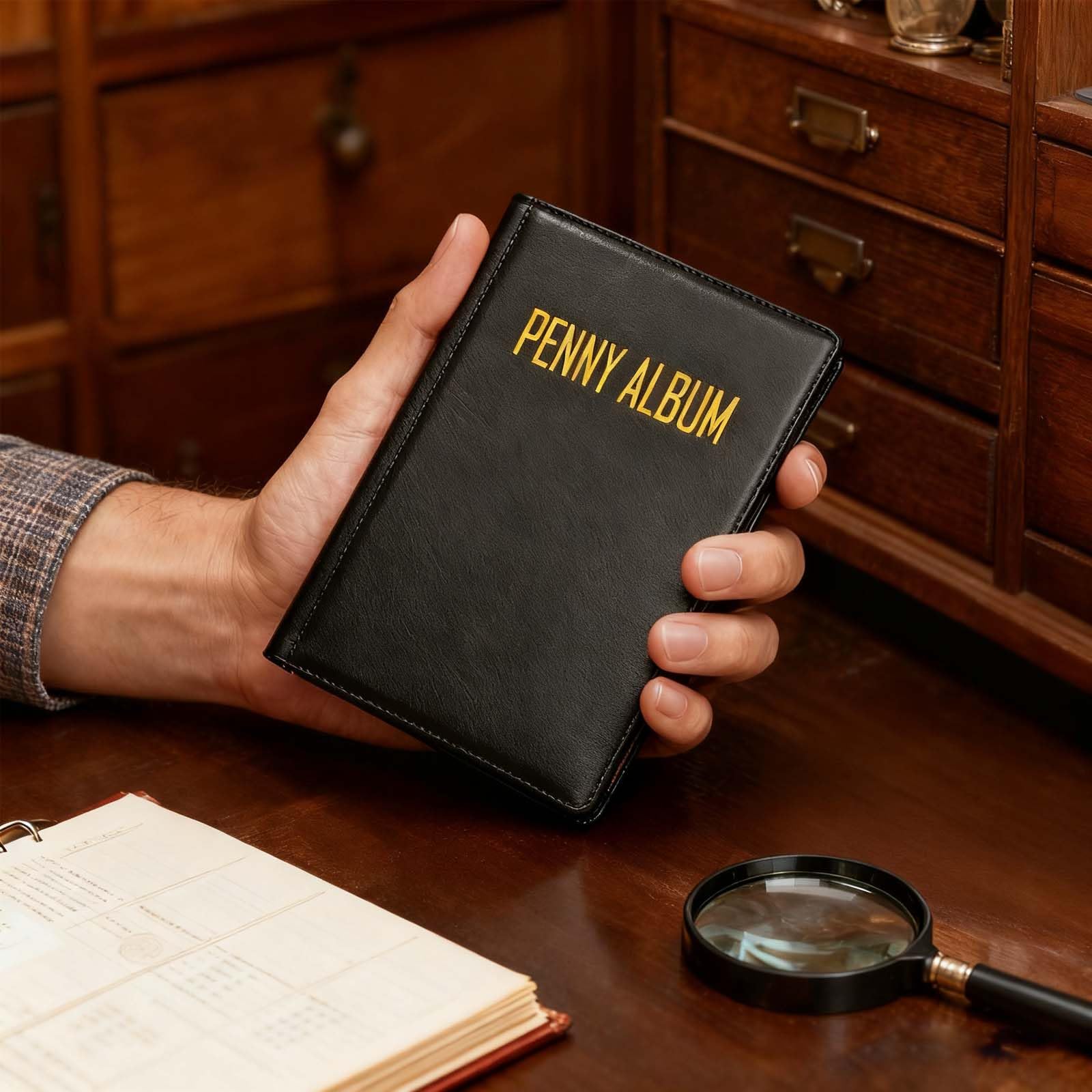 108 Taschen Gepresstes Penny Sammelalbum Buch, Portable Smashed Pressed Penny Album Buch Halter für Sammler, geeignet für Arbeit oder Reisen