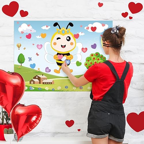 Miniatura 8 de Hooqict Juegos de San Valentín para niños, decoración del día de San Valentín, decoración del día de San Valentín, decoración del día de San