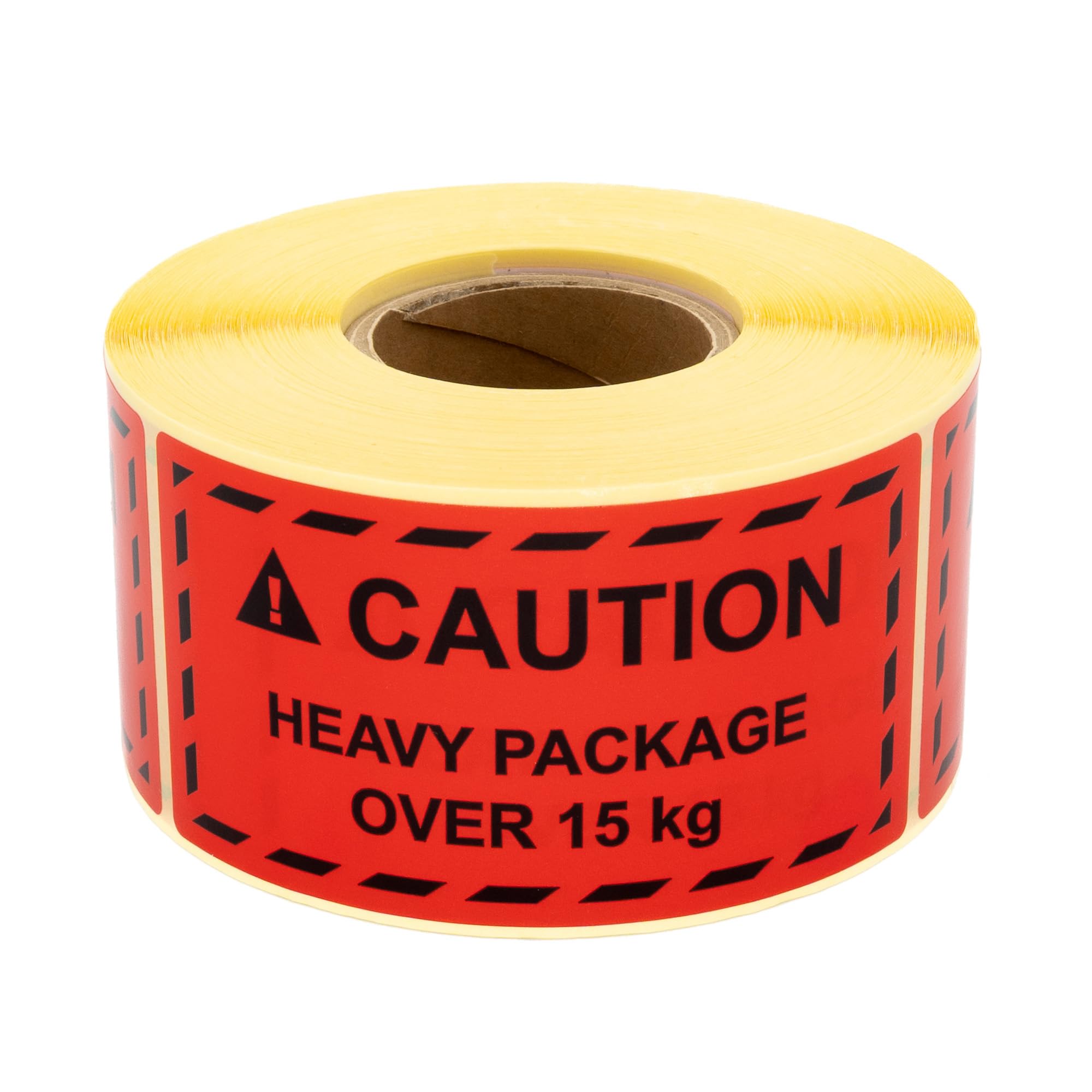 Lot de 500 Étiquettes d'Avertissement Rouge Fluo - 100 x 50 mm