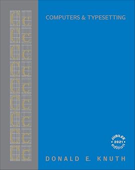 Computers & Typesetting, Volume C The Metafont Book Computers and Typesetting, C