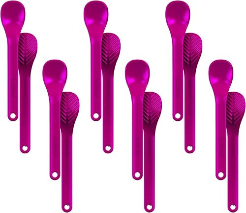 TalkTools Cucharas magenta con textura Wee Proporciona conciencia oral durante la alimentación Fomenta el cierre de labios Normaliza la