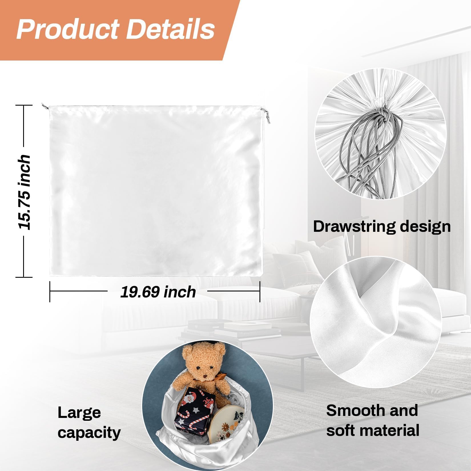 MAQIHAN Bolsas de polvo para bolsos: bolsas de seda para polvo, bolsas de polvo para almacenamiento, bolsas de seda con cordón de almacenamiento para bolsos y bolsos, bolsa de almacenamiento de viaje