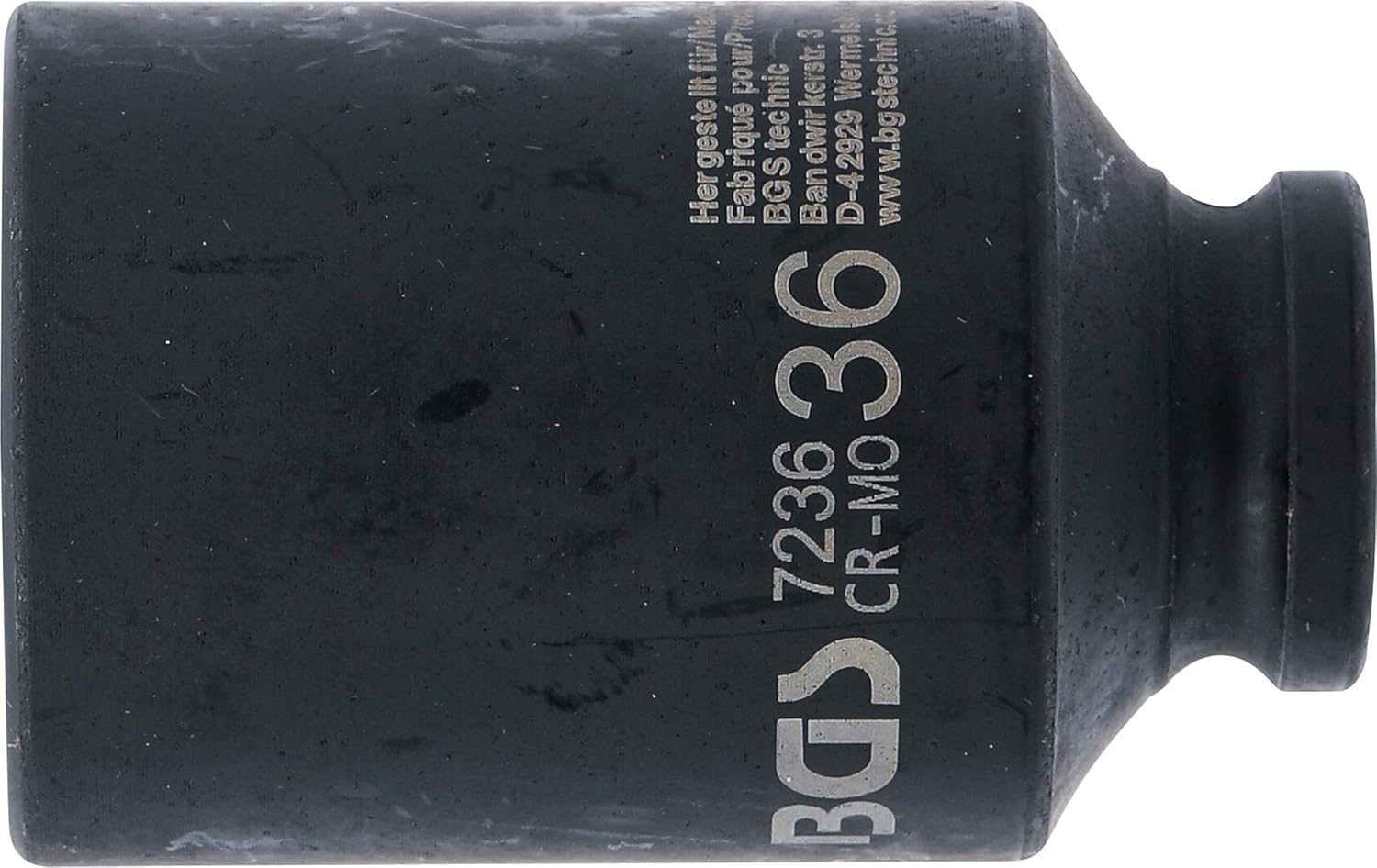 BGS 7236 | Impact Socket Hexagon, deep | 12.5 mm (1/2") Drive | 36 mm