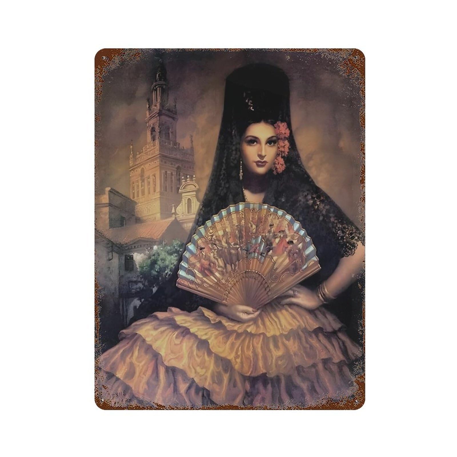 xiaoxiaoshen Jesus Helguera Mexican Painter (3) Wall Decor Art Metal Tin Poster Modern Home Decor Art Home Bar Shop Decorations Vintage Sign 40x30cm