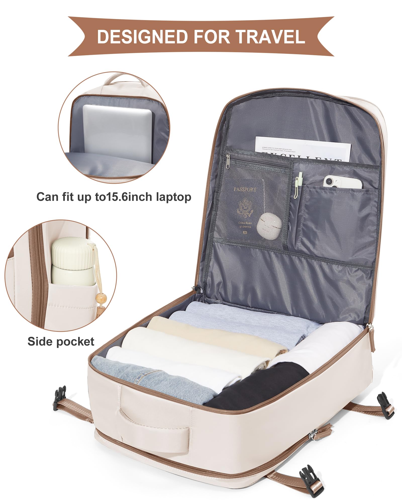 SZLX Zaino Ryanair 40x20x25 Donna Zaino da Viaggio 40x30x20 Sottovuoto con pompa Bagaglio a Mano Sottovuoto Uomo Borse da Cabina 45x36x20 Easyjet con scomparto per scarpe per Laptop da 14 Pollici
