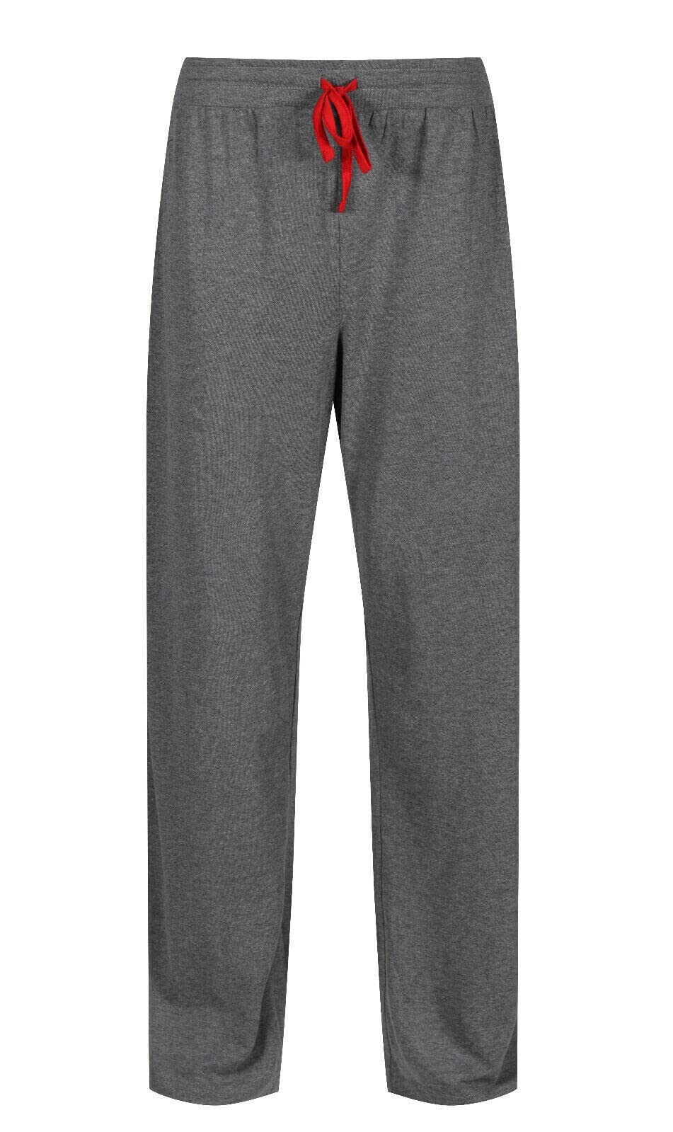 Ex Uk Store Men's Charcoal Regular Leg Pyjama Bottoms Dark Grey Marl Soft Pj Sleep Lounge Pants (Charcoal - Reg - S)