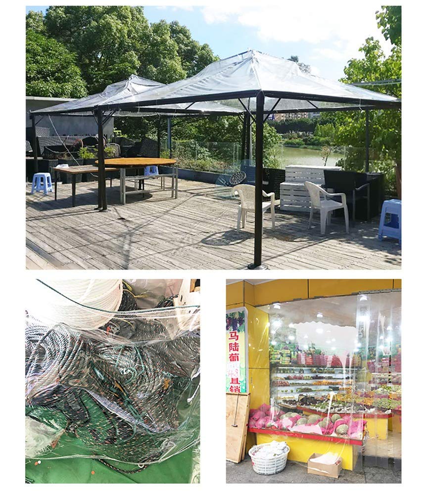 Outdoor-Multi Tarpaulin-Persenning Heavy Duty Klar Wasserdicht Mit Oesen Jeden 40Cm, Extra Strong 5 Mm Abdeckung Tarp Für Veranda/Angeln/Camping, 550G / M²,1.1X1.6M