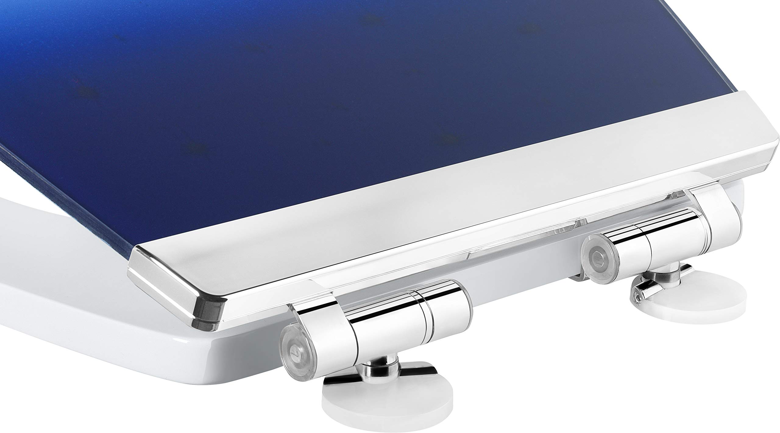 Cornat Deska sedesowa "Geneva Light" – delikatne oświetlenie LED w nocy – z czujnikiem akustycznym – funkcja Quick up & Clean – wolnoopadająca – wygodny montaż od góry/deska sedesowa/deska