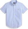 Camisa de dril de algodón a rayas (niño pequeño/niño pequeño) 1