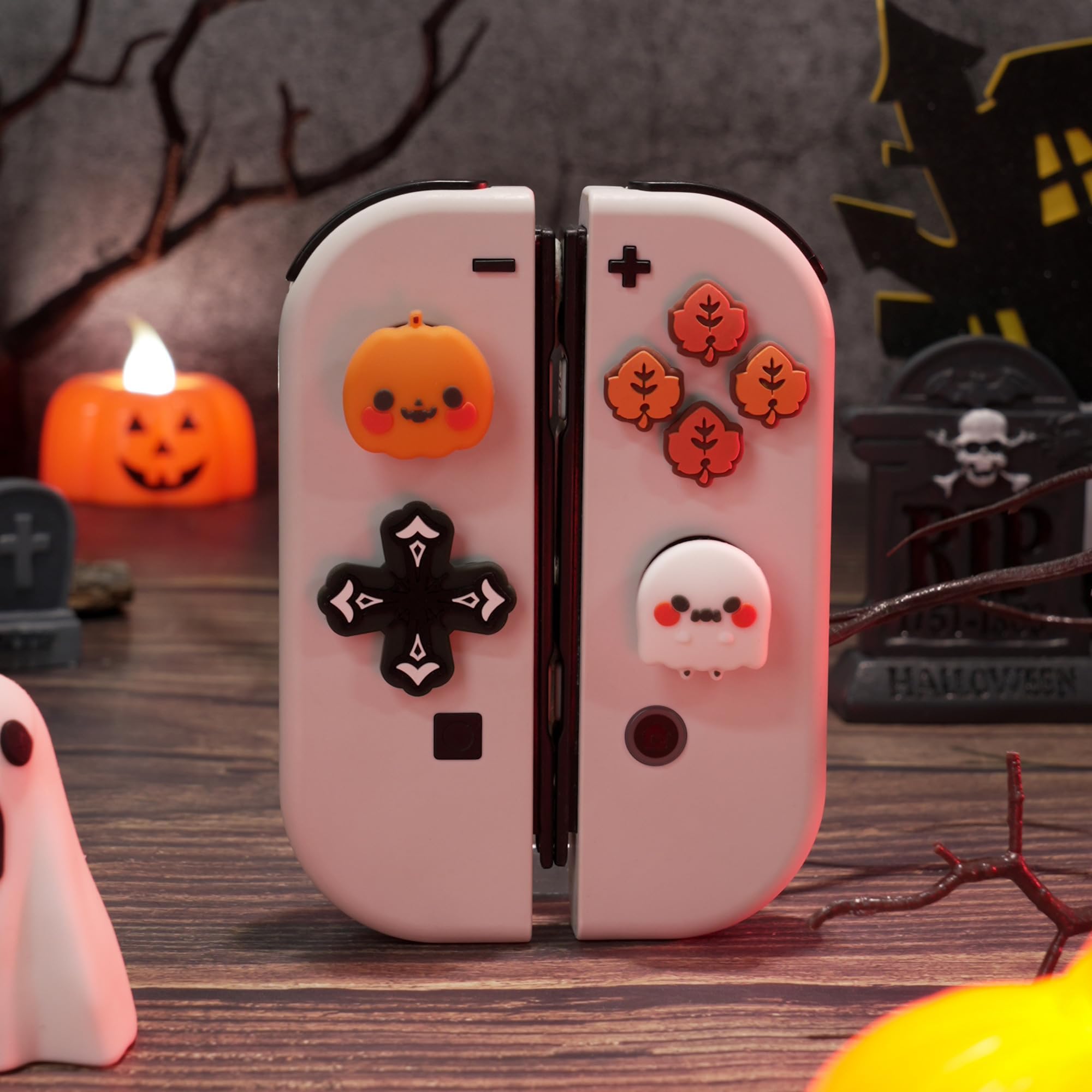 しゅーくりーむ　Nintendo Switch 　ジャック品 GeekShare Silicone Thumb Grips Caps Compatible with Switch/OLED
