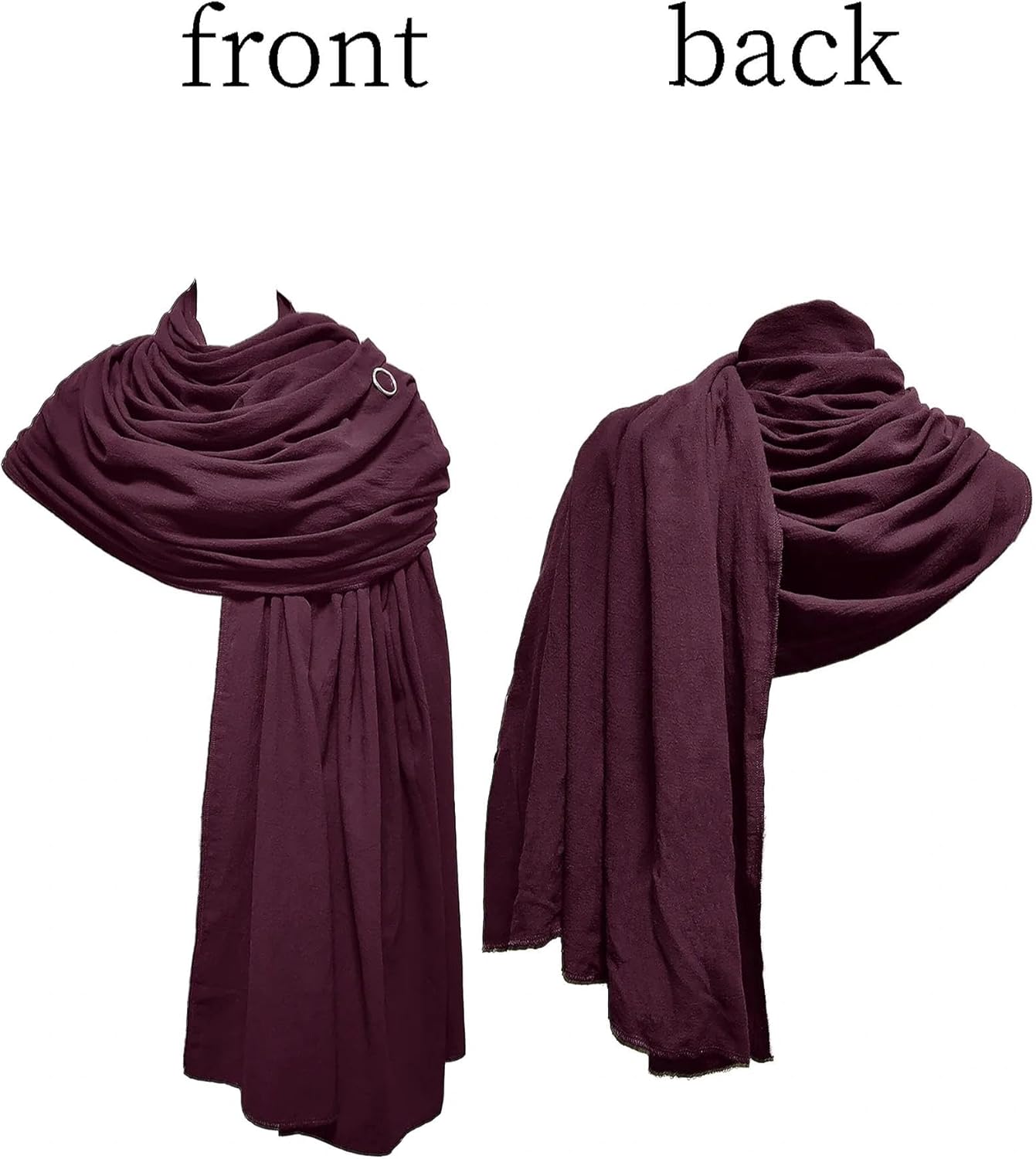 Shawl Scarf Vikings Cosplay Mens Medieval Neck Hooded Cape Women Retro Costume Cotton Renaissance Cloak for Party(Purple) - Image 6