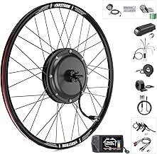 Varstrom 48V1000W E-Bike Conversion Kit Rear Wheel Motor 26 Inch 27.5 Inch 28 Inch 700C with EKD01 Multilingual Display for Rear Wheel Brushless Gearless Hub Motor, Integrated Controller, PAS Sensor
