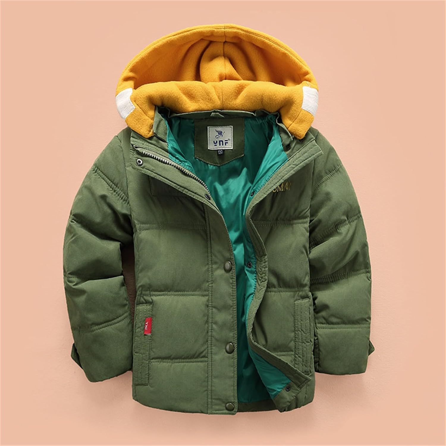 Toddler Baby Boys Girls Winter Warm Long Sleeve Jacket Outerwear Coats Removable Hooded Padded Boys Rain Jacket