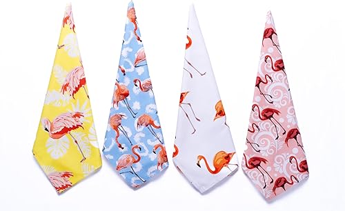 Miniatura 9 de Oldehall Paquete variado de dos toallas de cocina de flamenco vibrantes y coloridospaños de cocina de flamenco para uso diario y decoración del