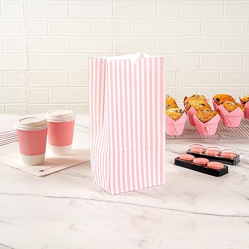 Vista 290 de Restaurantware Bag Tek - Bolsas de almuerzo desechables de 2 libras, 100 bolsas resistentes para llevar, parte inferior plana, ideal para Blanco