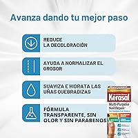 Vista 3 de Kerasal - Tratamiento reparador de uñas multiusos, solución para uñas descoloridas y dañadas, 0.43 fl oz