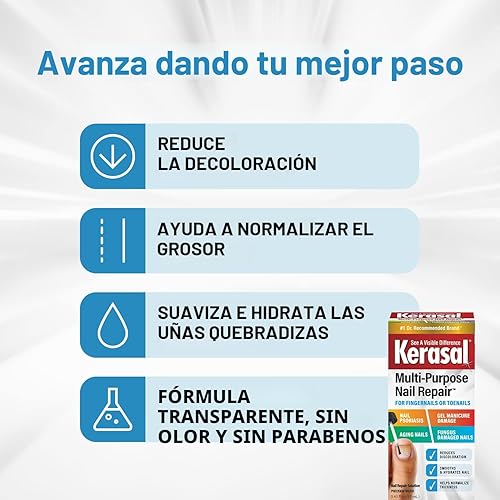 Miniatura 3 de Kerasal - Tratamiento reparador de uñas multiusos, solución para uñas descoloridas y dañadas, 0.43 fl oz