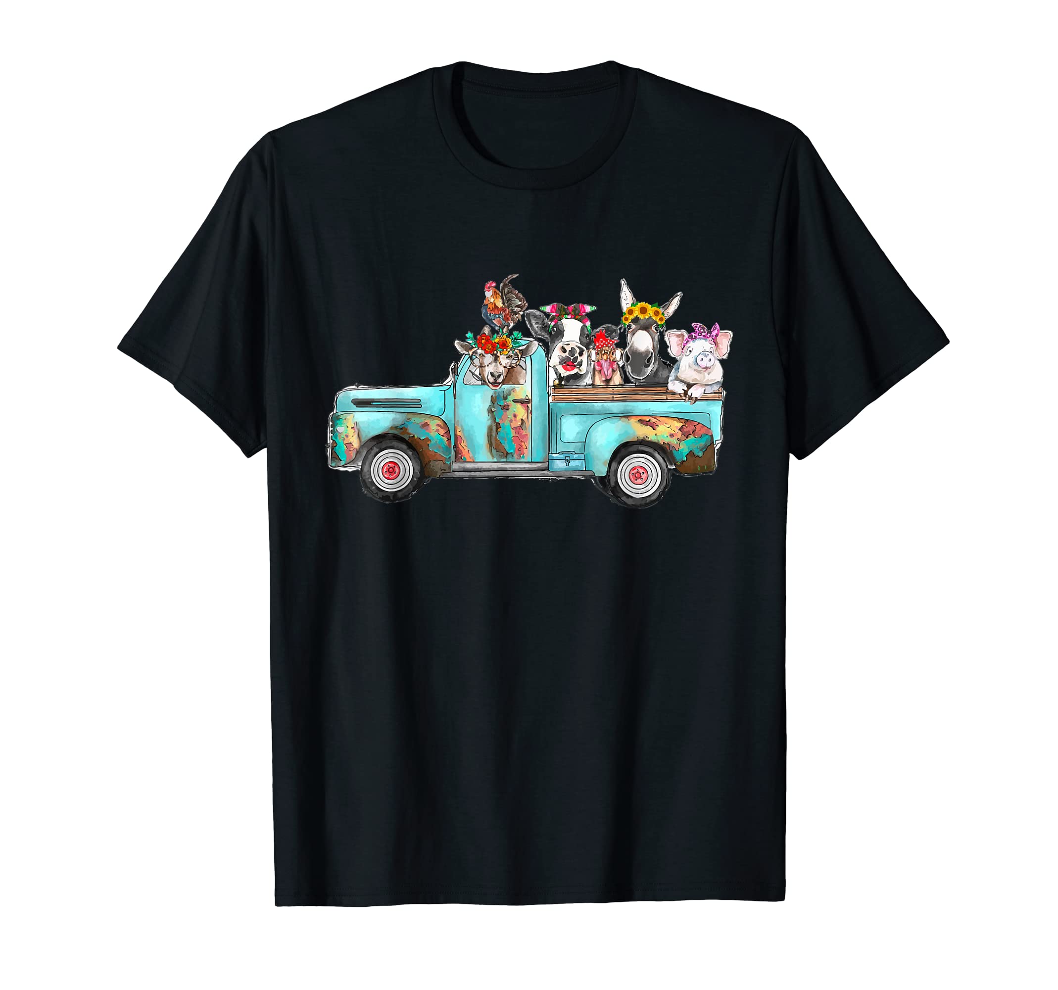 GenericCute Farm Animal Truck for Animal Lovers Kids Boys Girls T-Shirt