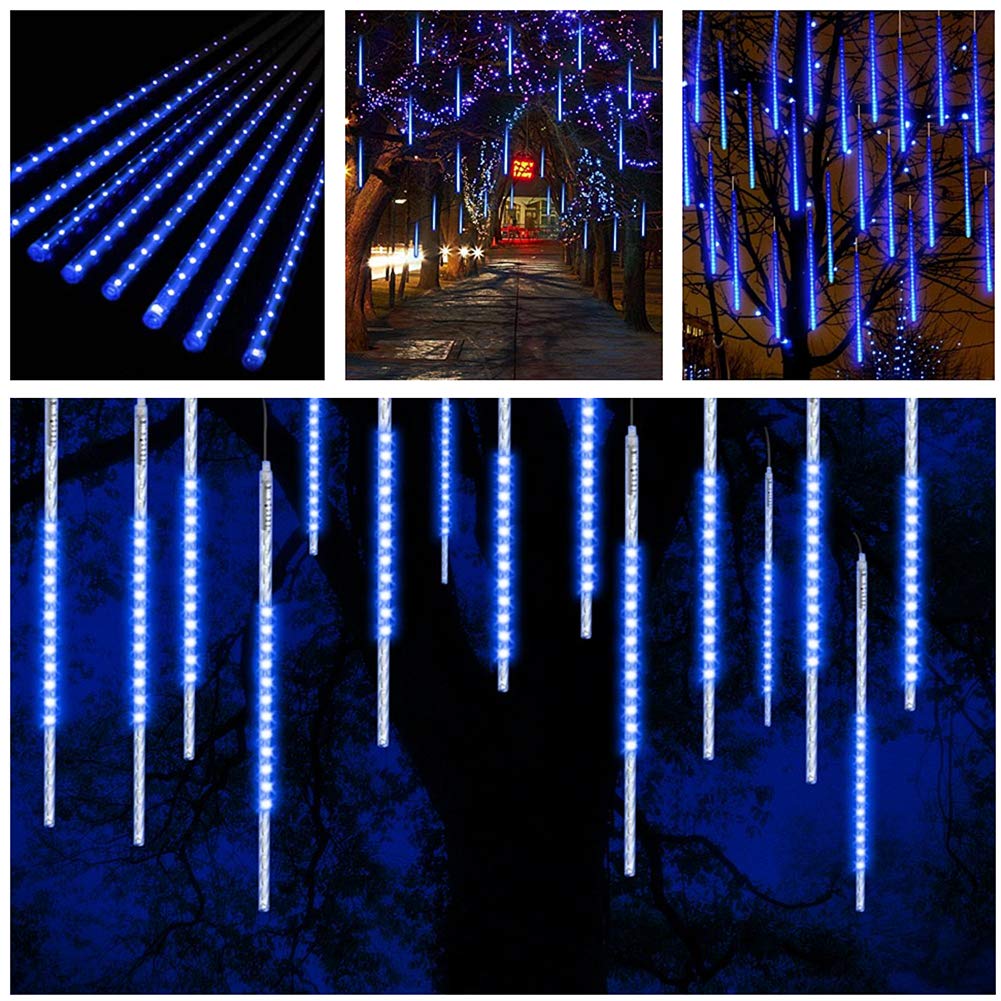 Image secondaire de Les météores, WASAGA LED lumières de pluie 20 tubes 960 LED(paquet 2) 50cm glaçons de Noël lumières de neige lumières de neige p