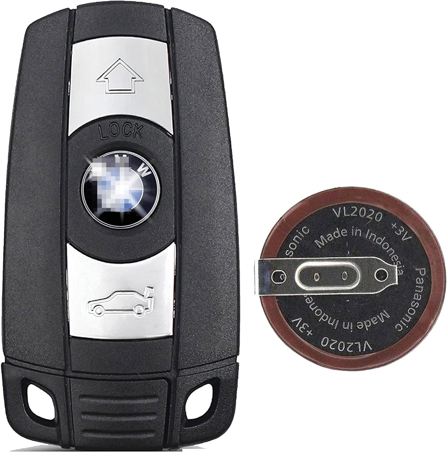 SHELL CASE and BATTERY (Remote Key Fob Repair Kit) for BMW Smart Key