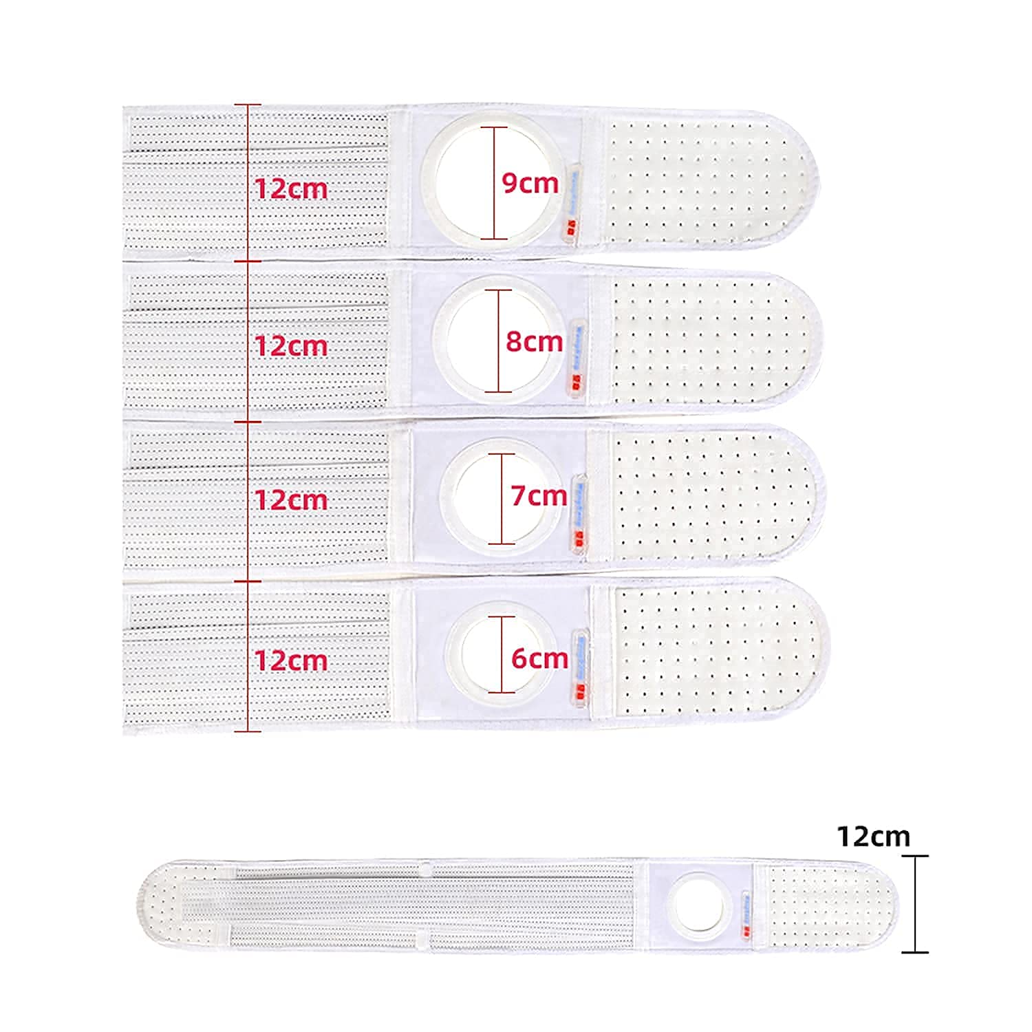 Soporte para estoma, cinturón para Hernia de ostomía, Bolsa de colostomía, Carpeta Abdominal con Apertura de estoma para Mujeres y Hombres, Pacientes con ostomía