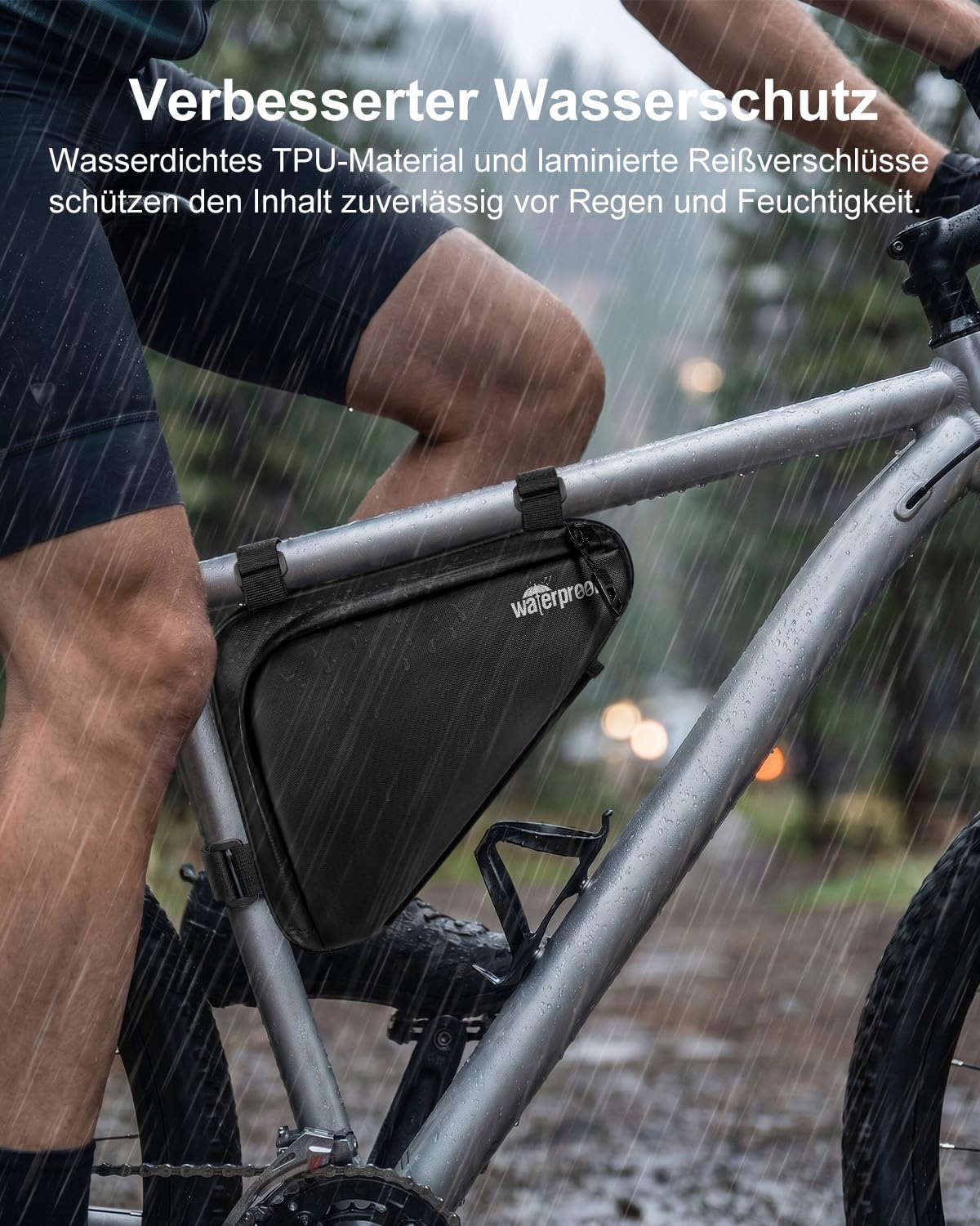 NDakter Fahrrad Reparaturset mit Fahrradtasche Rahmen: Fahrradwerkzeug Set für Unterwegs mit 16-in-1 Fahrrad Multitools, Fahrradpumpe, Reifenheber, Leimfreie Reifen, Werkzeug Set für Rennrad, MTB