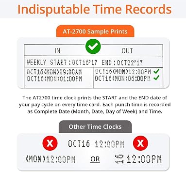 AT-2700 Small Business Time Clock Bundle