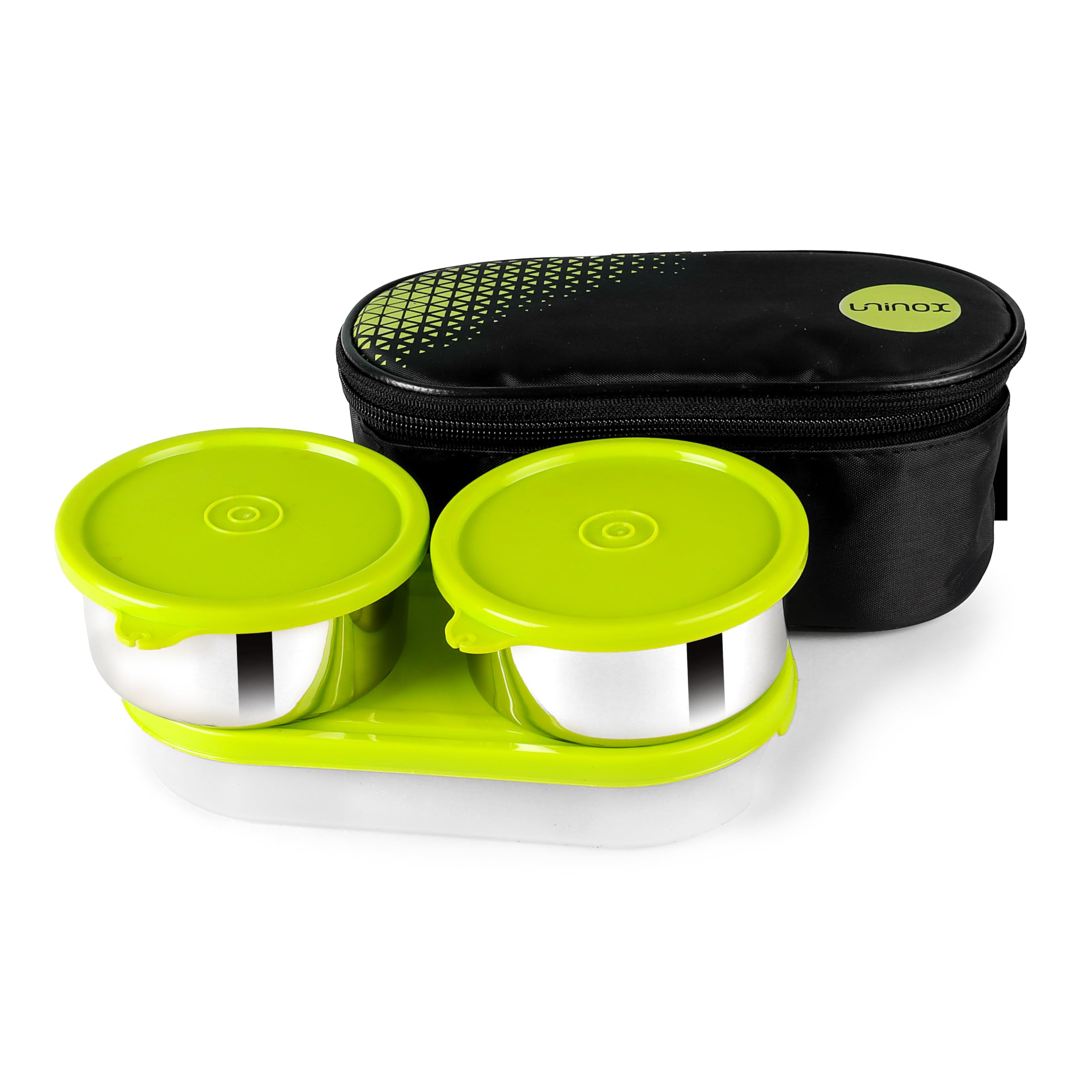 uninox Stainless Steel Lunch Box Set of 2 Round Container 325 Ml Each with 1 Plastic Chapati, for School,Collage,Office | Steel & Plastic | Leak-Proof, Stylish, BPA-Free, Ideal for Work, and Travel (B0D3HPDCTF) Amazon Price History, Amazon Price Tracker
