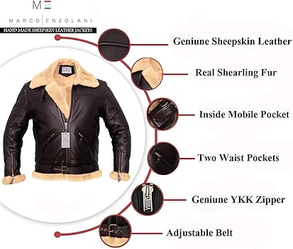 新品　B-3 real leather flight jacket Black B-3 Flight Jacket - Sheepskin Leather – REAL SIMONS