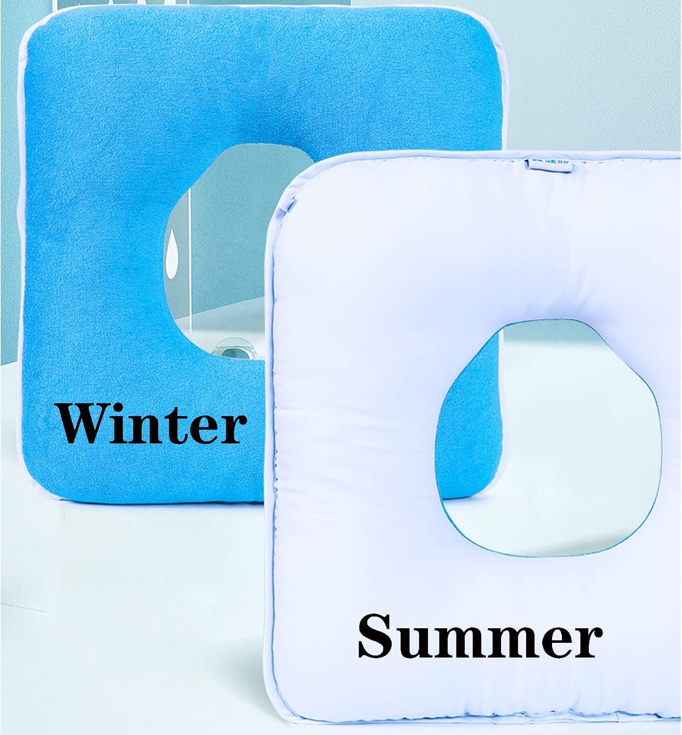 Cojín antiescaras para Silla de Ruedas para aliviar la presión del Paciente postrado en Cama, Almohadilla Tipo Donut para hemorroides, Alivio de la presión, llagas en la Cama, Gris