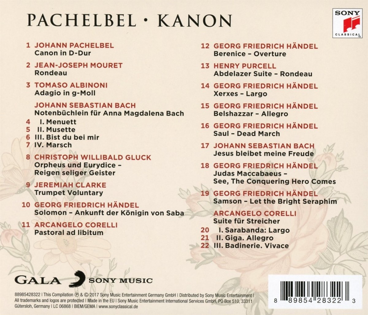 Kanon und Andere Barocke Meisterwerke