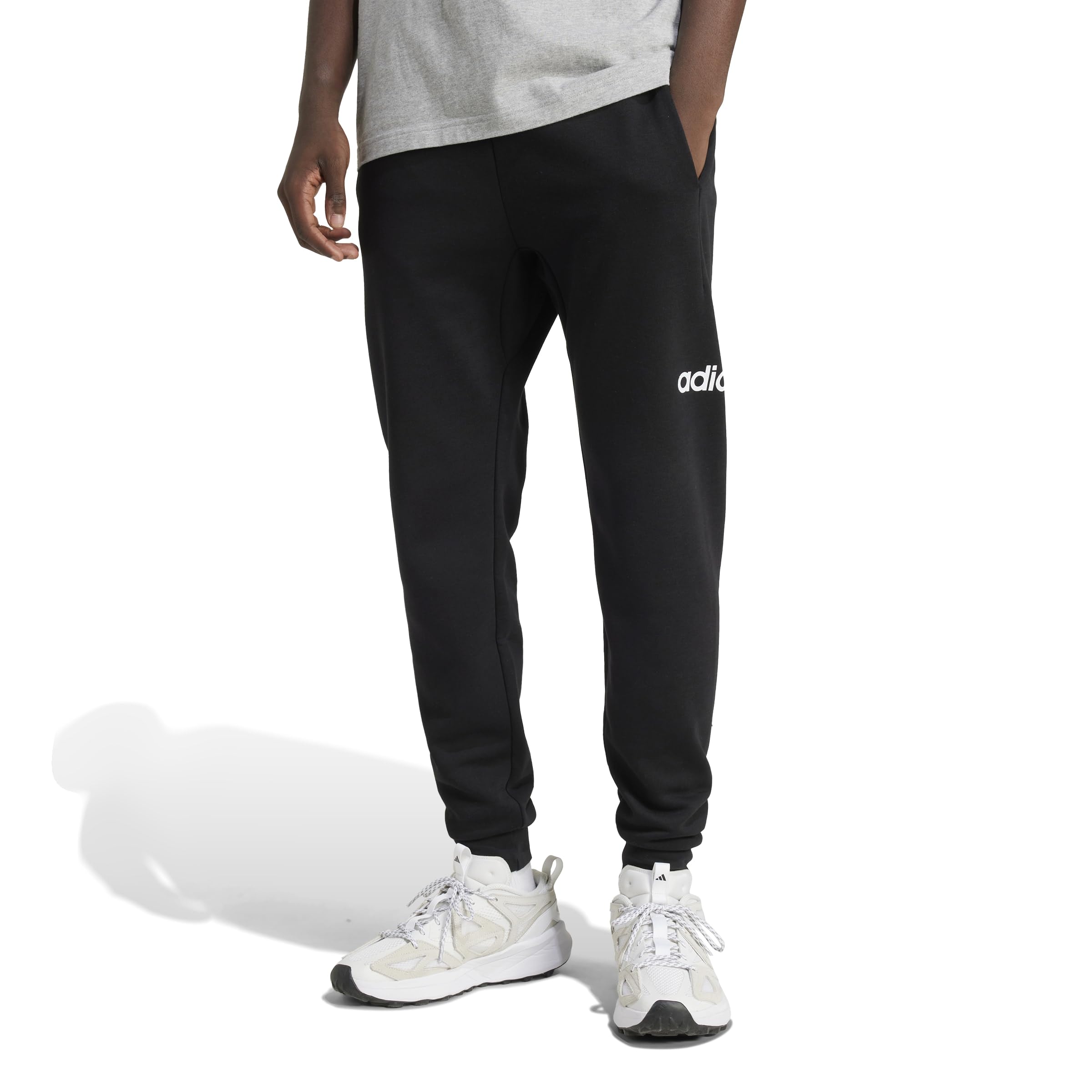 adidas Uomo Essentials Linear Fleece Pant Cuffed