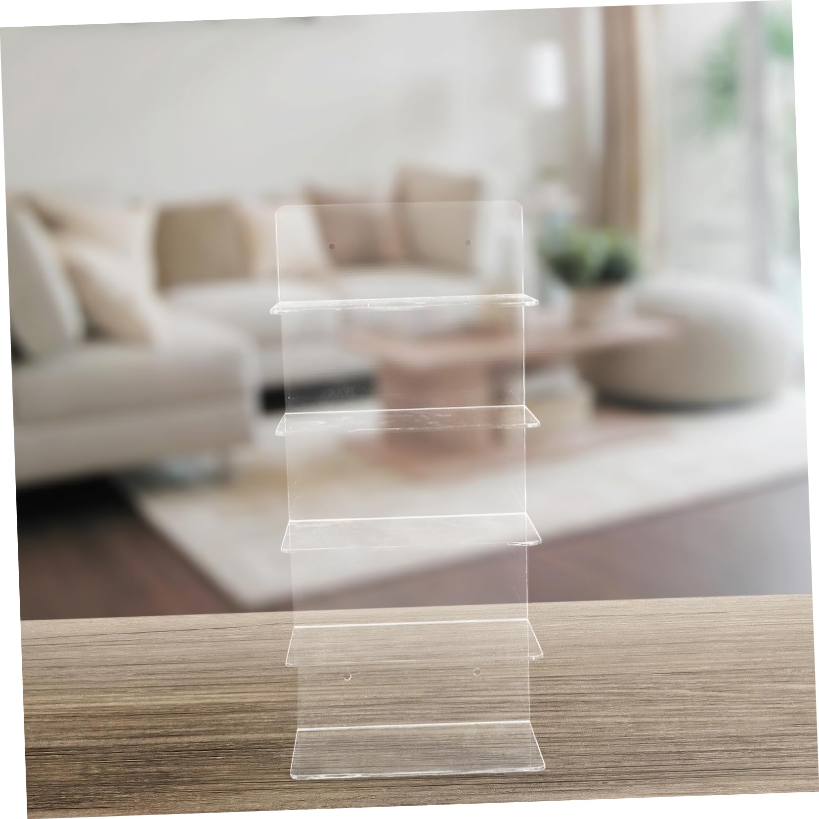 Garneck Espositore per Occhiali in Acrilico a 5 Livelli per Ufficio | Struttura a Cinque Livelli, Uso su Banchi, Stile Moderno Minimalista e Linea Raffinata