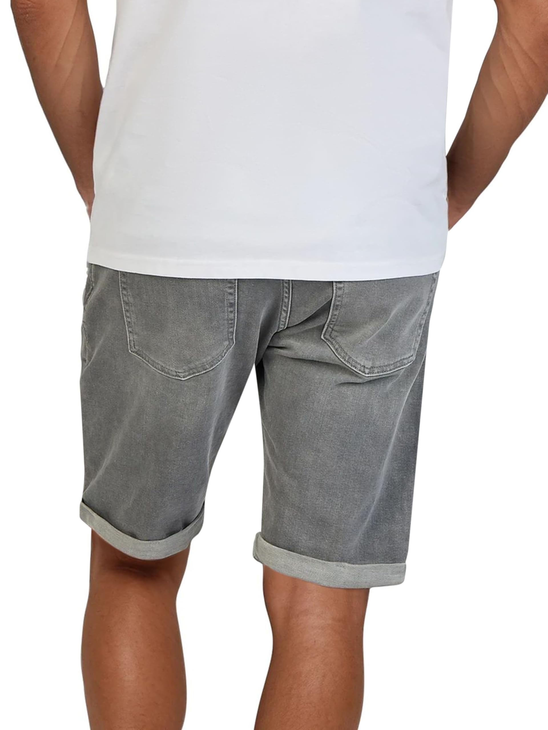 męskie bermudy Corvin Slim Fit szorty bawełna denim krótkie krótkie niebieskie ciemnoniebieskie czarne S M L XL XXL 3XL 4XL 5XL