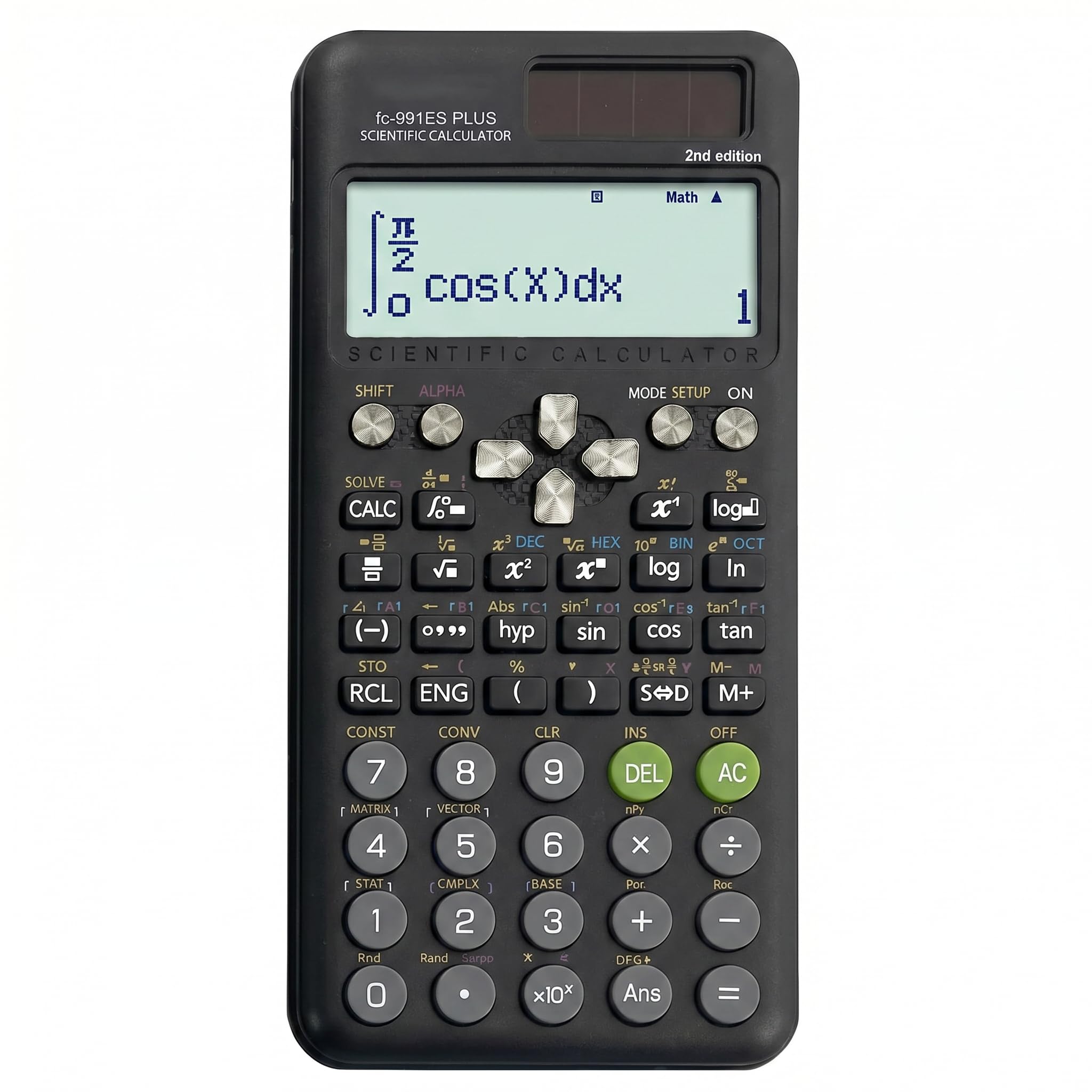 FX-991EX plus Scientific Calculator 417 Functions Advanced Engineering Calculator with 10+2 Display Portable for Students, Teachers Office and Business Use Black Natural Textbook Display